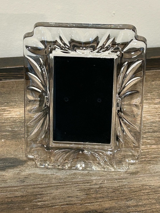 Waterford Other - Waterford Crystal Picture Frame 'With Love' Holds 2"x3" Photo Etched Logo